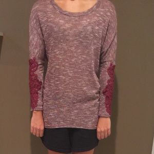 Women's top with detailed sleeves